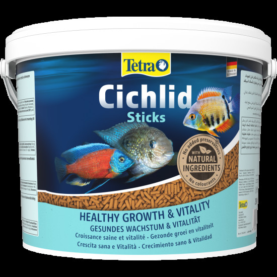 Корм Tetra Cichlid Sticks для рибок цихлід палички 10 л/ 2,9 кг