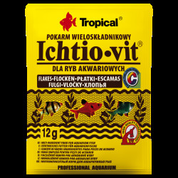 Корм Tropical Ichtio-Vit для всіх акваріумних риб пластівці 12 г
