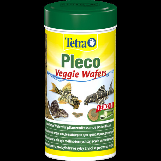 Корм Tetra Pleco Veggie Wafers для травоїдних донних рибок пластинки 110 г/ 250 мл