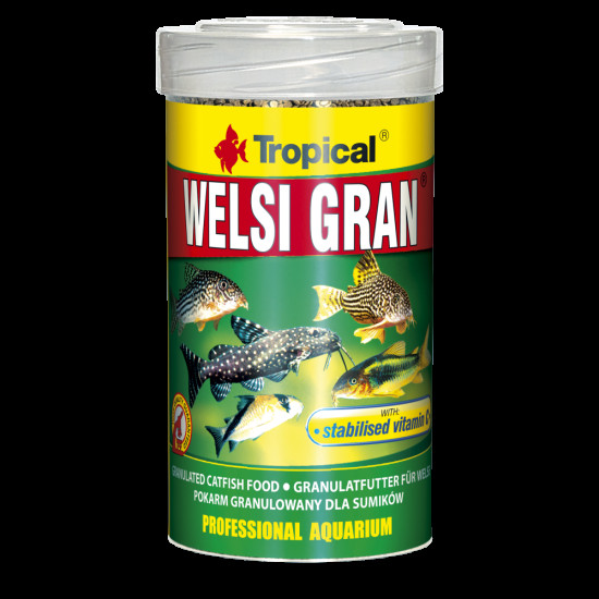 Корм Tropical Welsi Gran для акваріумних донних риб гранули 65 г/ 100 мл