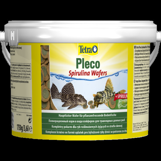 Корм Tetra Pleco Spirulina Wafers для травоїдних донних рибок пластинки 1,75 кг/ 3,6 л