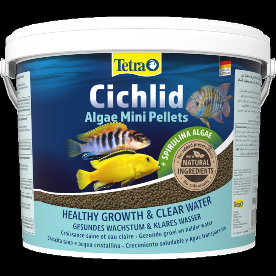 Корм Tetra Cichlid Algae Mini для акваріумних цихлід гранули 10 л/3,9 кг