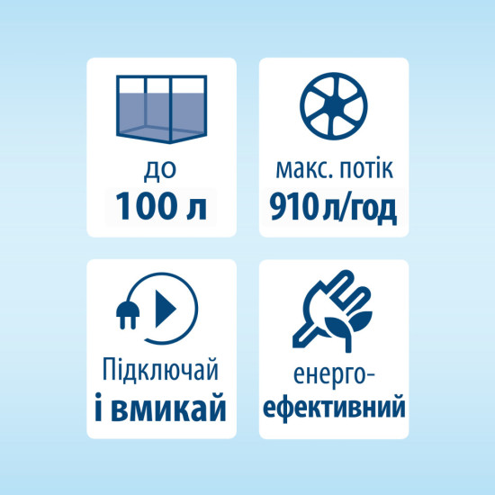 Фільтр Tetra External EX 500 для акваріума 100 л 910 л/год