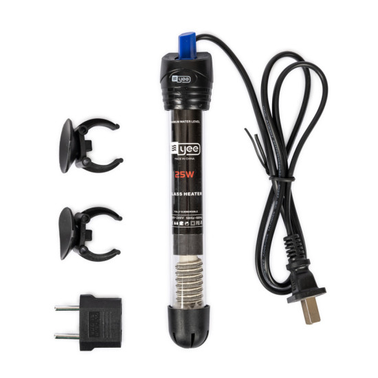 Обігрівач Yee для акваріума YGH-25 скляний 20см 25 Вт