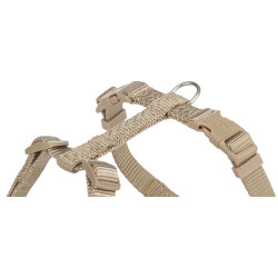 Шлея Trixie Premium H-harness для собак XXS–XS 20–32 см 10 мм пісочна