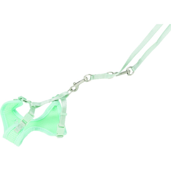 Шлея з повідцем Trixie для цуценят S–M 26–34 см х 10 мм 2,00 м м ятний