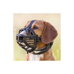 Намордник Trixie Muzzle Flex для собак чорний силікон M-L 27 см
