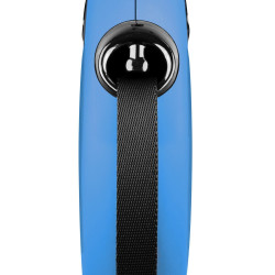 Повідець-рулетка Flexi для собак New Classic стрічка синя розмір L 5 м/ 50 кг