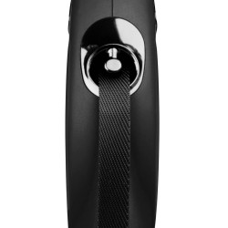 Повідець-рулетка Flexi для собак New Classic стрічка чорна розмір M 5 м/ 25 кг