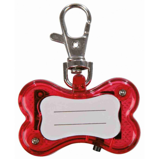 Брелок-ліхтарик Trixie для собак Кісточка з адресницею пластик 4,5х3 см