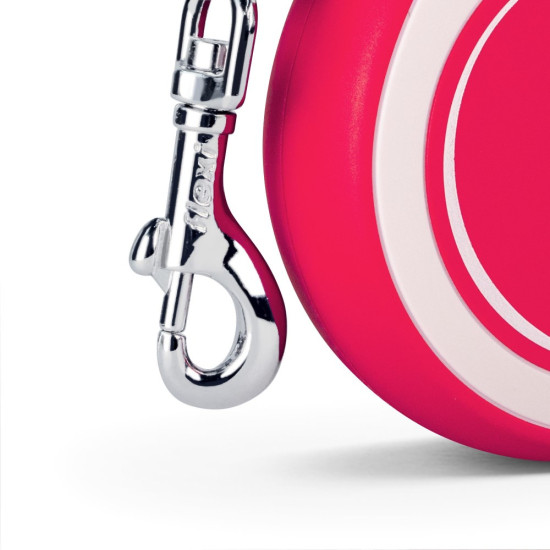 Повідець-рулетка Flexi для собак New Comfort стрічка червона розмір XS 3 м/ 12 кг