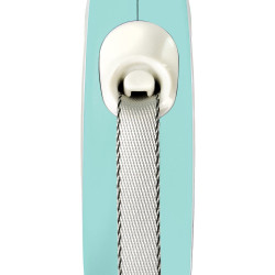 Повідець-рулетка Flexi для собак New Comfort стрічка блакитна розмір XS 3 м/ 12 кг