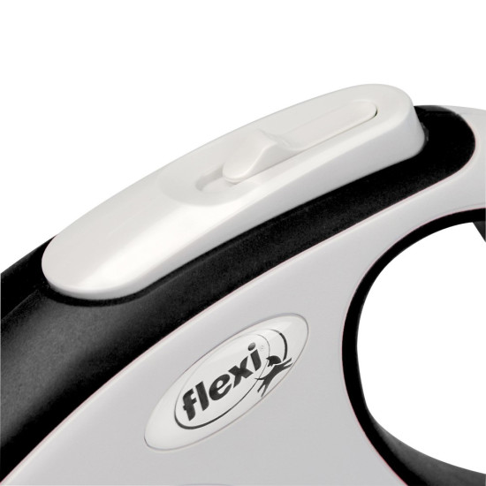 Повідець-рулетка Flexi для собак New Comfort стрічка чорна розмір L 8 м/ 50 кг