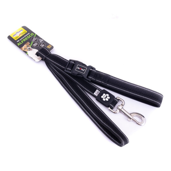 Повідець GimDog для собак Alfresco чорний неопрен/фліс 120 см/20 мм