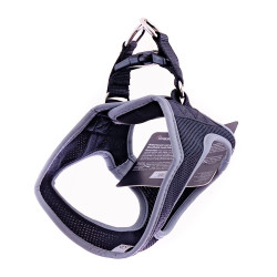 Шлея GimDog для собак Alfresco чорна неопрен розмір M 41-44 см