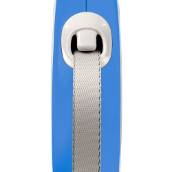 Повідець-рулетка Flexi для собак New Comfort стрічка синя розмір L 8 м/ 50 кг