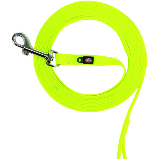 Повідець Trixie для собак M–L 10 м х 13 мм неоново-жовтий