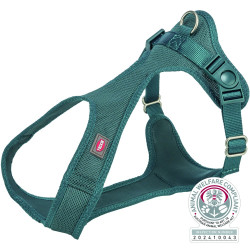 Шлея Trixie Comfort для собак м яка XXS–XS 28–40 см 15 мм синьо-зелена