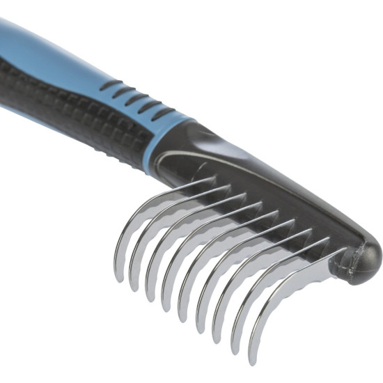 Ковтуноріз Trixie для котів та собак з середньою та довгою шерстю з короткими загнутими зубчиками 18 см