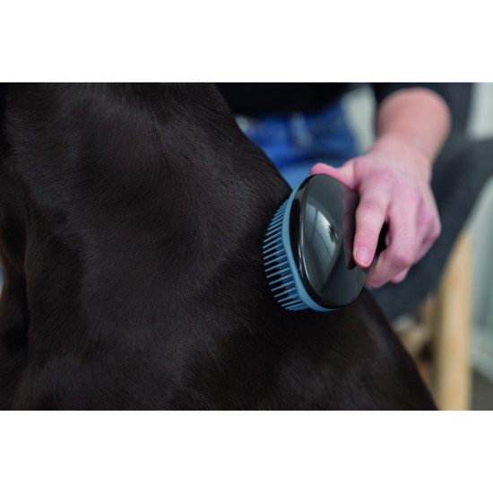 Щітка-пуходерка Trixie для собак м_яка пластикова 19 см