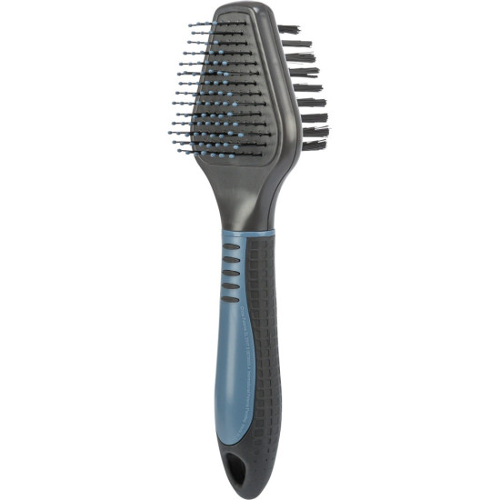 Щітка Trixie  для котів  двухстороння нейлонові і дротяні щетинки   6*19см