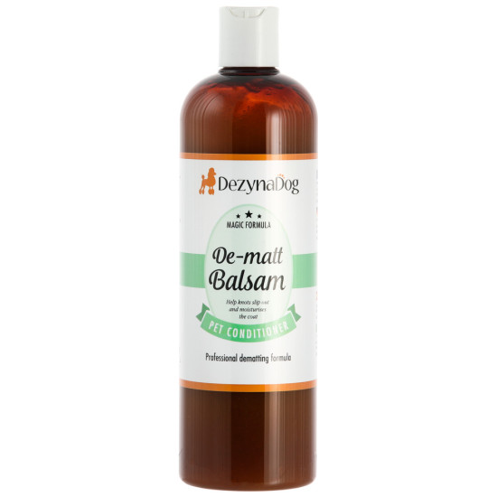 Кондиціонер бальзам Dezynadog De-Matt Balsam для видалення ковтунів сплутаної сухої пошкодженої шерсті 450мл