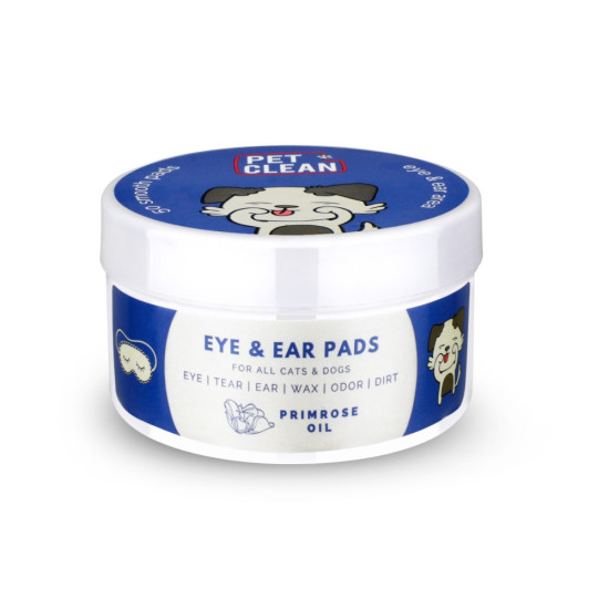 Серветки вологі Pet Clean PET EYE/EAR WIPES для гігієни очей та вух домашніх тварин 50шт