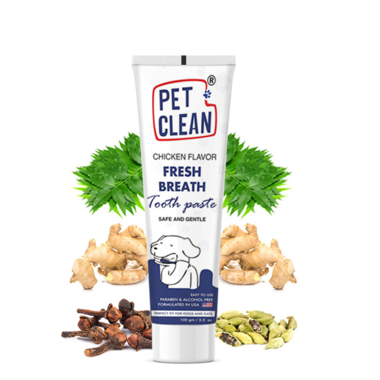 Зубна паста Pet Clean PET TOOTHPASTE для підтримки здоров я та гігієни зубів домашніх тварин   з ароматом курки 100г