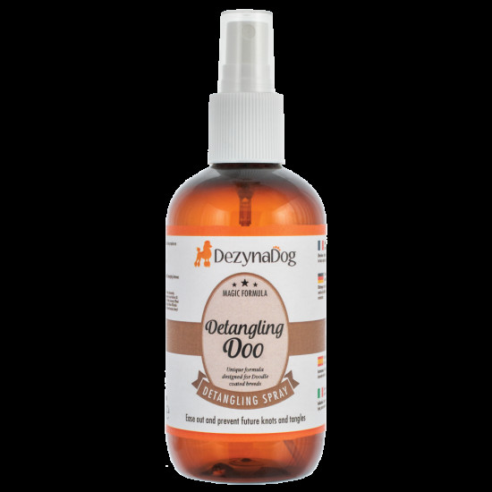 Спрей Dezynadog Detangling Doo Spray для розплутування ковтунів та вузлів призначений для шерсті породи Doodle     250мл