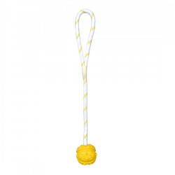 Іграшка Trixie для собак М_яч для дресирування з канатом плаваючий гума 7/35 см