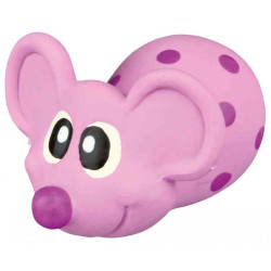 Іграшка Trixie для собак Миша з пискавкою в горошок латекс 8 см