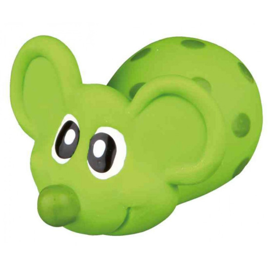 Іграшка Trixie для собак Миша з пискавкою в горошок латекс 8 см