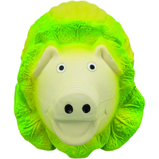 Іграшка Trixie для собак Капустяна свинка латекс 23 см світло-зелена