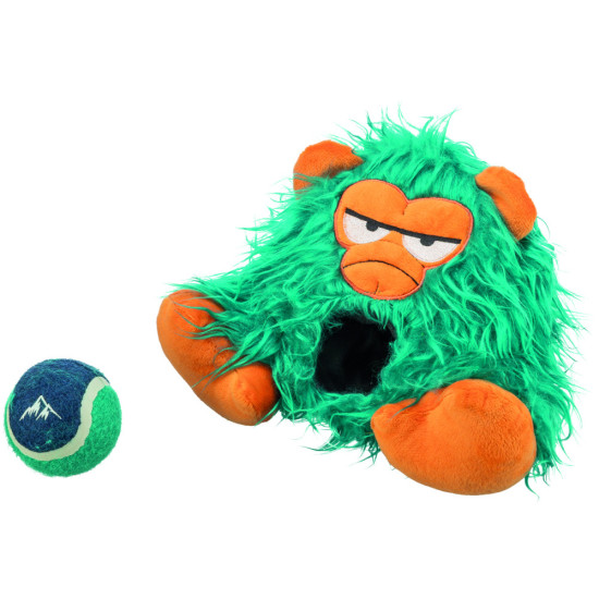 Іграшка Trixie для собак Монстр з тенісним м ячем плюшевий 25 см
