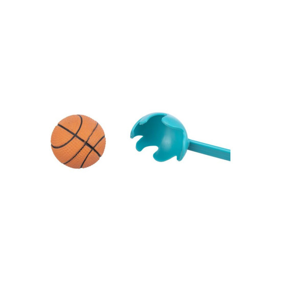 Іграшка Trixie для собак Катапульта з м ячем пластик і поролон 5,5 см і 50 см блакитно-помаранчева