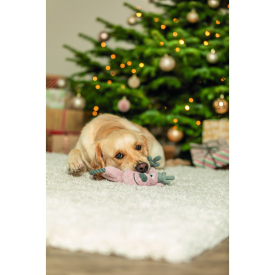 Іграшка Trixie для собак Різдвяний олень з шелестом поліестер 47 см