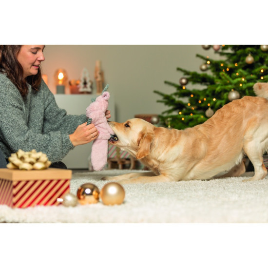 Іграшка Trixie для собак Різдвяний олень з шелестом поліестер 47 см