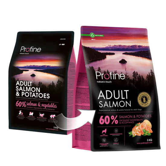 Корм сухий Profine Salmon and Potatoes д/собак лосось і картопля 3 кг