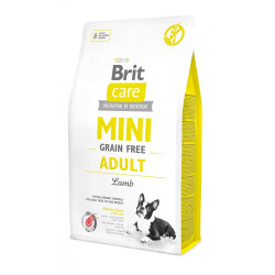 Корм сухий Brit Care Grain Free Mini Adult Lamb для дорослих собах мініатюрних порід з ягням 2 кг