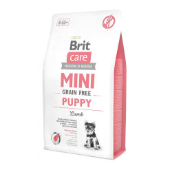 Корм сухий Brit Care Grain Free Mini Puppy Lamb для цуценят та молодих собак мініатюрних порід з ягням 2 кг