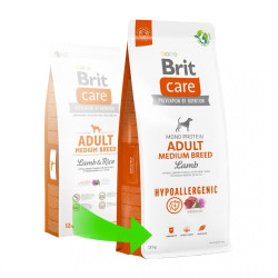 Корм сухий Brit Care Dog Hypoallergenic Adult Medium Breed для собак середніх порід гіпоалергенний з ягням 1 кг