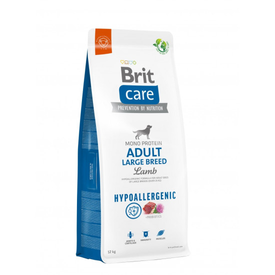 Корм сухий Brit Care Dog Hypoallergenic Adult Large Breed для собак великих порід гіпоалергенний з ягням 12 кг
