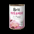 Корм вологий Brit Care Pate and Meat для цуценят з куркою та індичкою 400 г