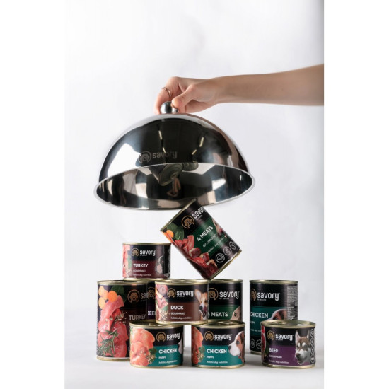 Корм вологий Savory Dog All breeds Puppy Chicken паштет для цуценят усіх порід з куркою 400 г