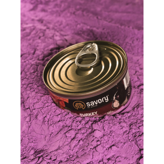 Корм вологий Savory Dog Gourmand Turkey паштет для дорослих собак усіх порід з індичкою 100 г