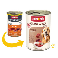 Корм вологий GranCarno Adult with Duck для дорослих собак з качкою 400 г