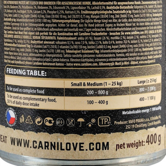 Корм вологий Carnilove Dog k консерви для собак з качкою та фазаном 400 г