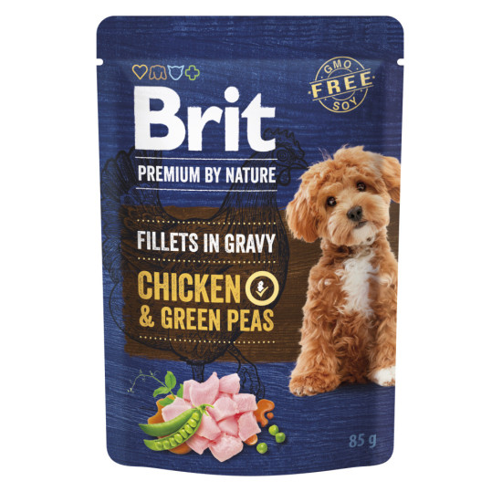 Корм вологий Brit Premium Fillets in Gravy Multipack д/собак малих порід філе в соусі Мультипак 12 шт х 85 г
