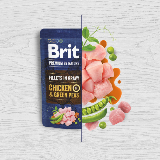 Корм вологий Brit Premium Fillets in Gravy Multipack д/собак малих порід філе в соусі Мультипак 12 шт х 85 г