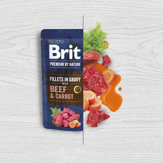 Корм вологий Brit Premium Fillets in Gravy Multipack д/собак малих порід філе в соусі Мультипак 12 шт х 85 г